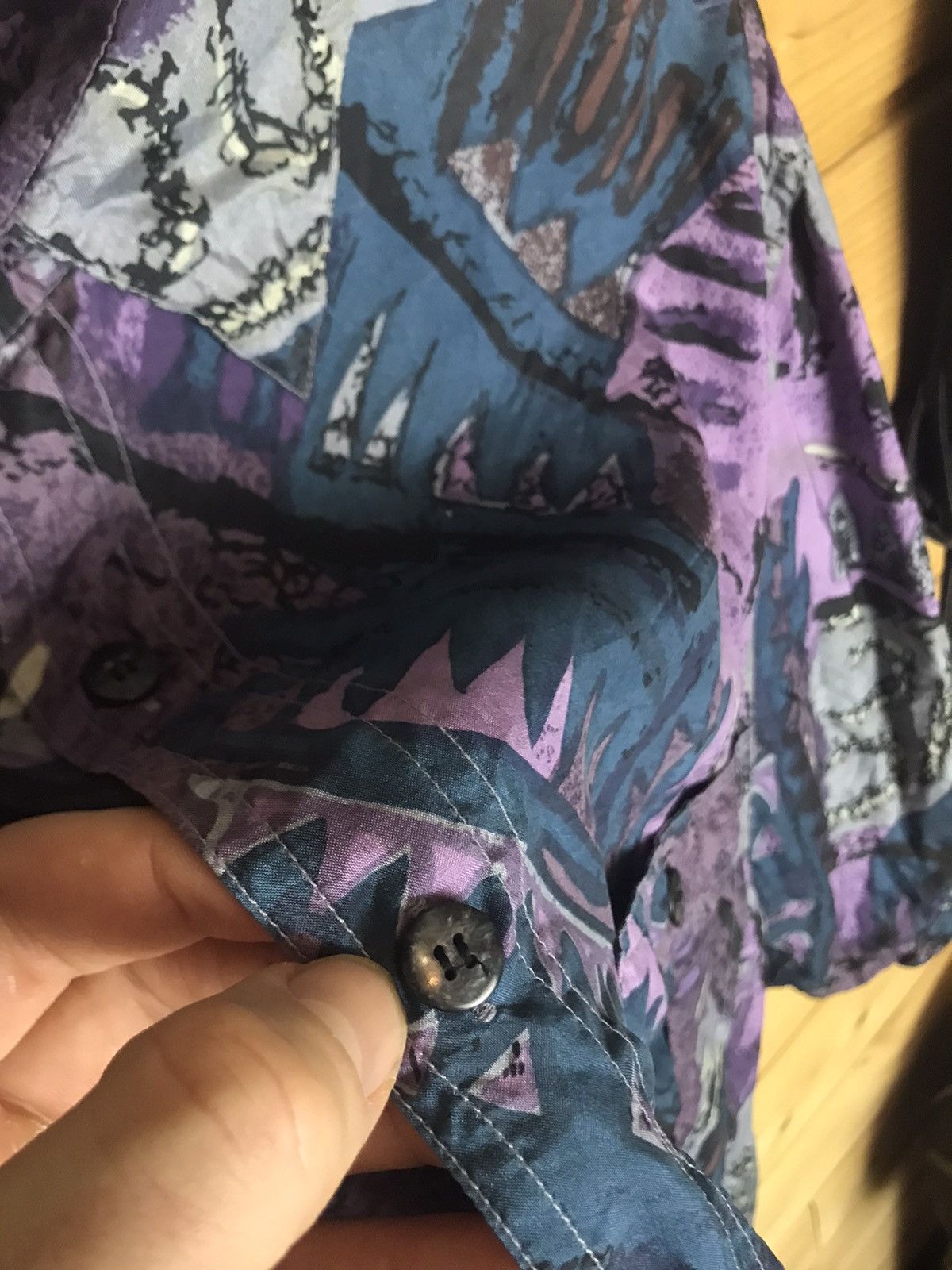 Vintage Vintage silk shirt Size US XL / EU 56 / 4 - 6 Thumbnail