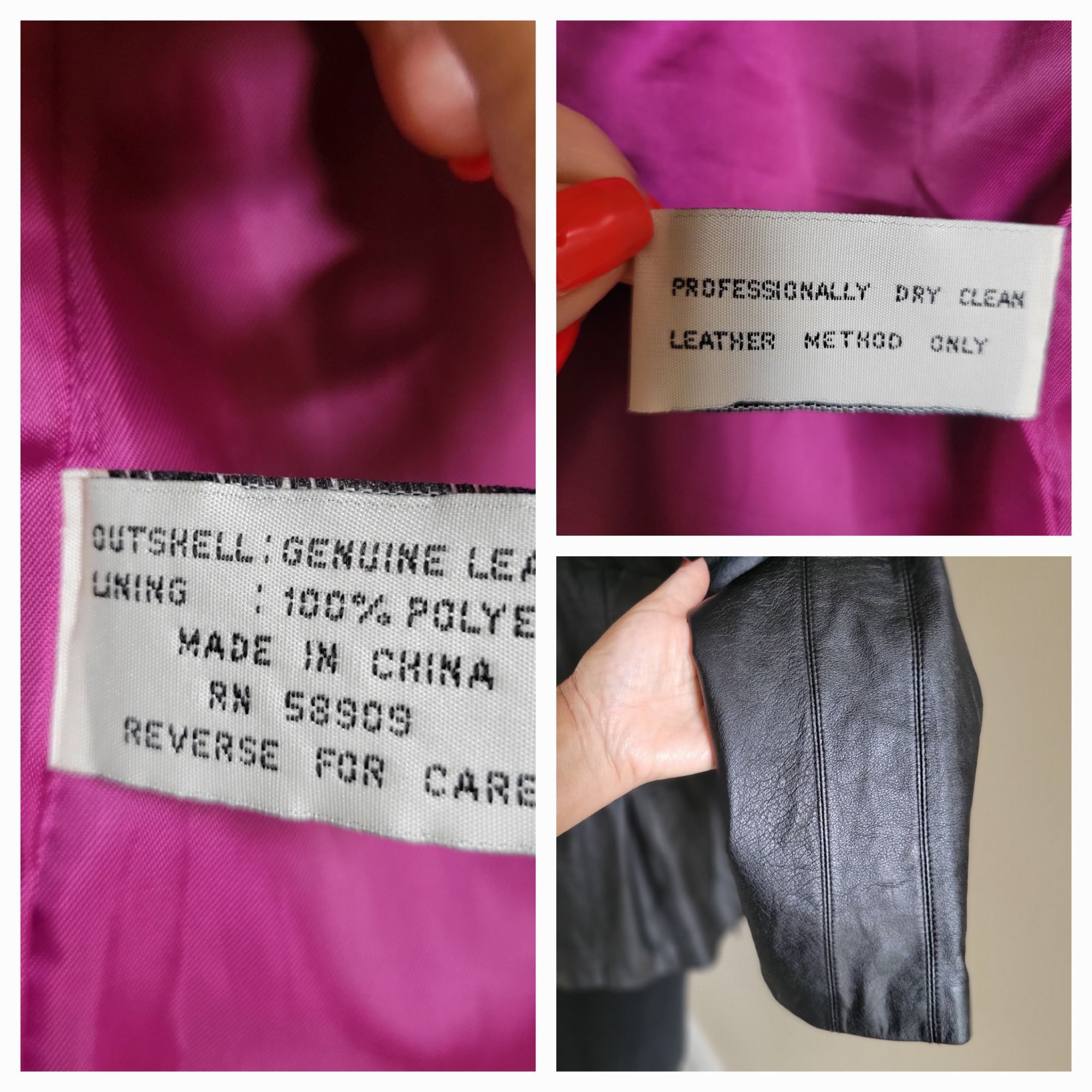 Preston & York Vintage Preston & York Lambskin Black Women's Leather Jacket Size S / US 4 / IT 40 - 8 Thumbnail