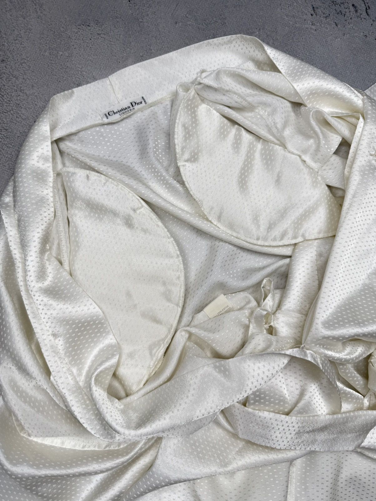 Dior Vintage Christian Dior Lingerie Full Length Nightgown & Robe Size L / US 10 / IT 46 - 8 Thumbnail