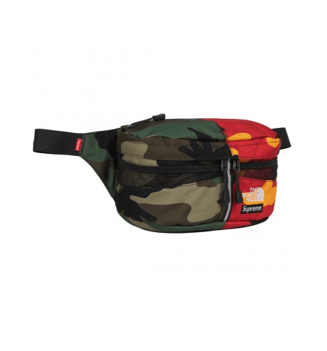 Supreme × The North Face Supreme The North Face Split Waist Bag Camo Red Yellow Green Size ONE SIZE - 3 Thumbnail