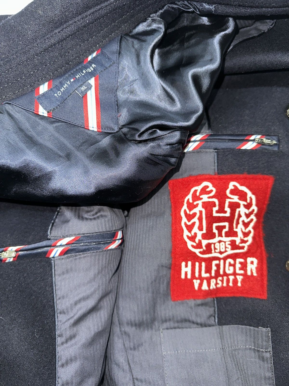 Tommy Hilfiger Tommy Hilfiger Peacoat Wool Style Outfits Coat Jacket Size US XL / EU 56 / 4 - 4 Thumbnail