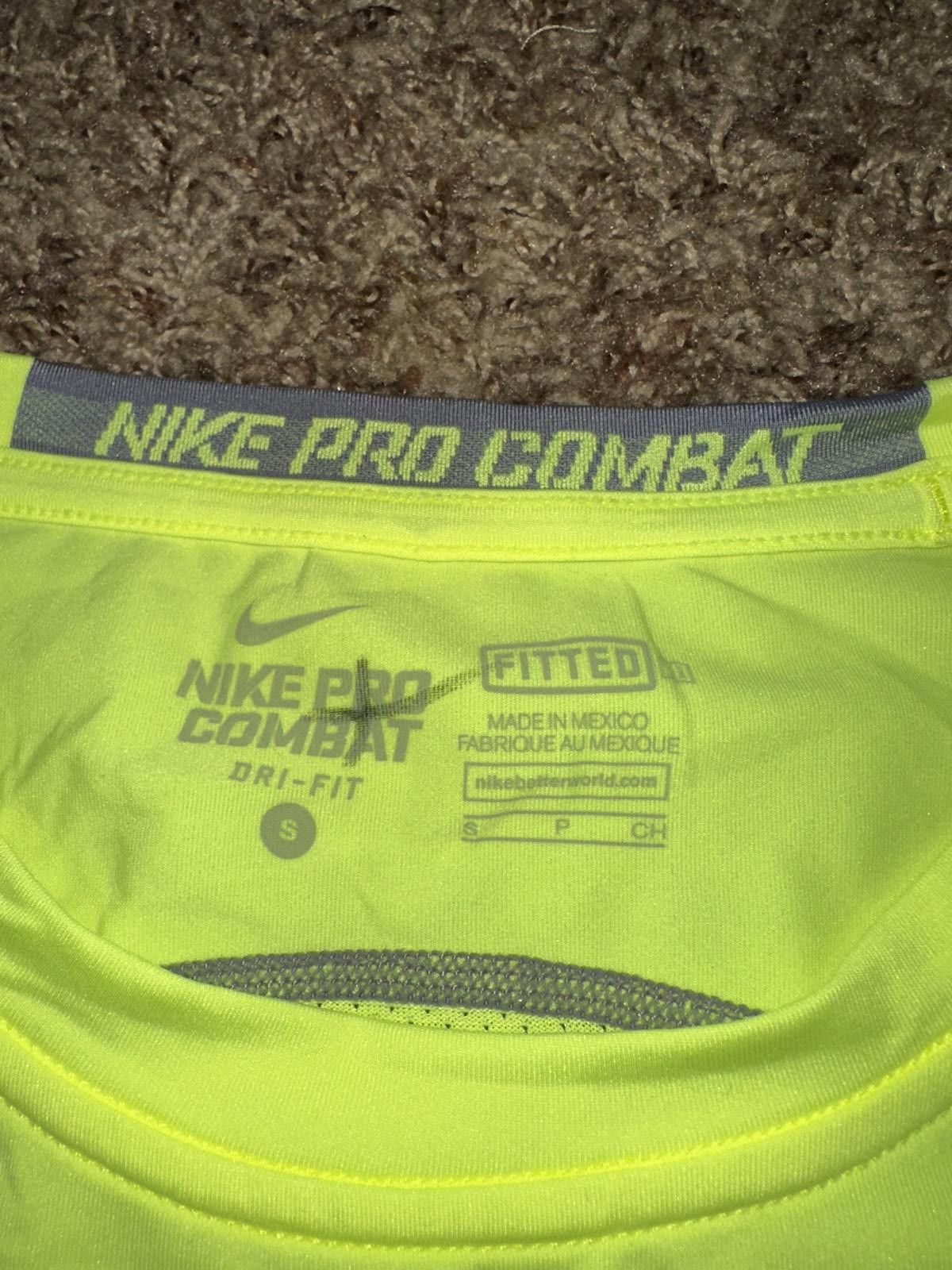Nike Nike Men’s Dri Fit Pro Combat Fitted Volt Long Sleeve T-Shirt Size US S / EU 44-46 / 1 - 3 Thumbnail