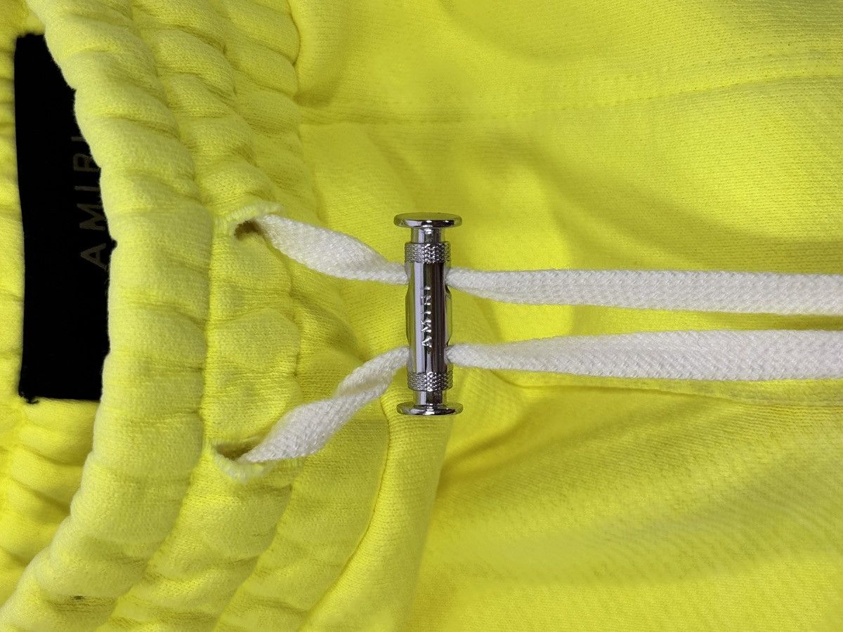 Amiri NEON YELLOW LOGO PRINT SHORTS Size US 38 / EU 54 - 5 Thumbnail