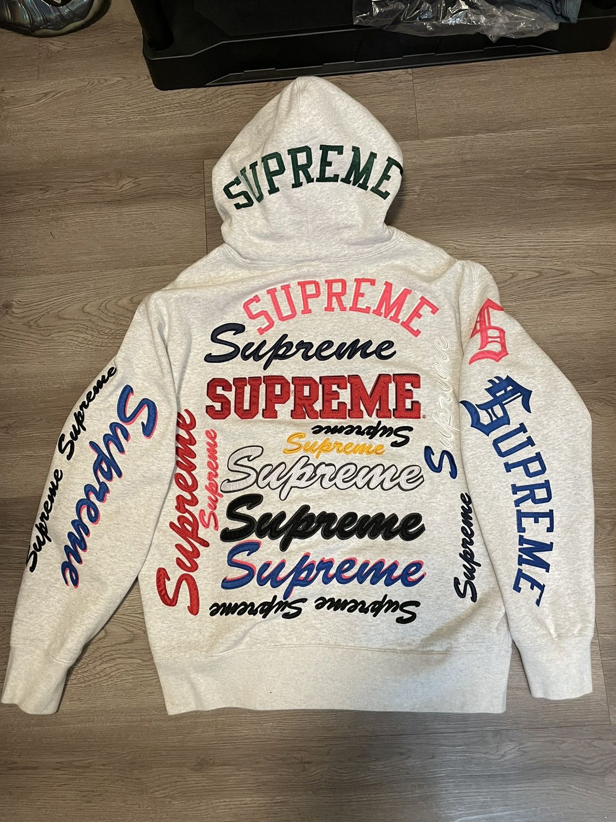 Supreme M SUPREME MULTI LOGO HOODED SWEATSHIRT Size US M / EU 48-50 / 2 - 4 Thumbnail