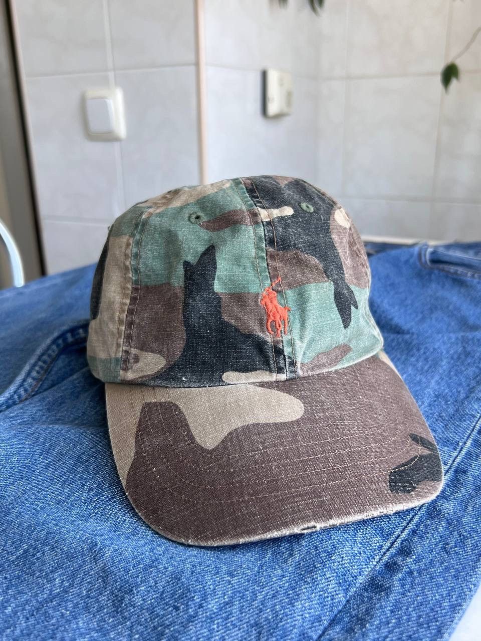 Polo Ralph Lauren Ralph Lauren Polo camo cap green Military Army Style hat Y2K Size ONE SIZE - 1 Thumbnail