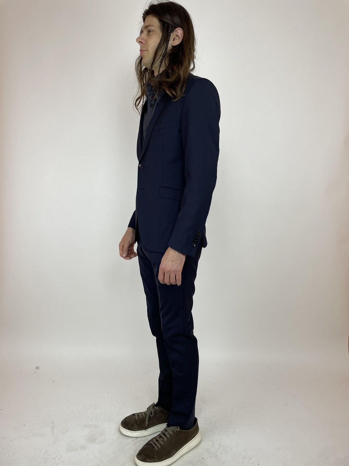 Strellson Strellson Black Wool Suit Extra Slim size 44 - Small Size 44S - 6 Thumbnail