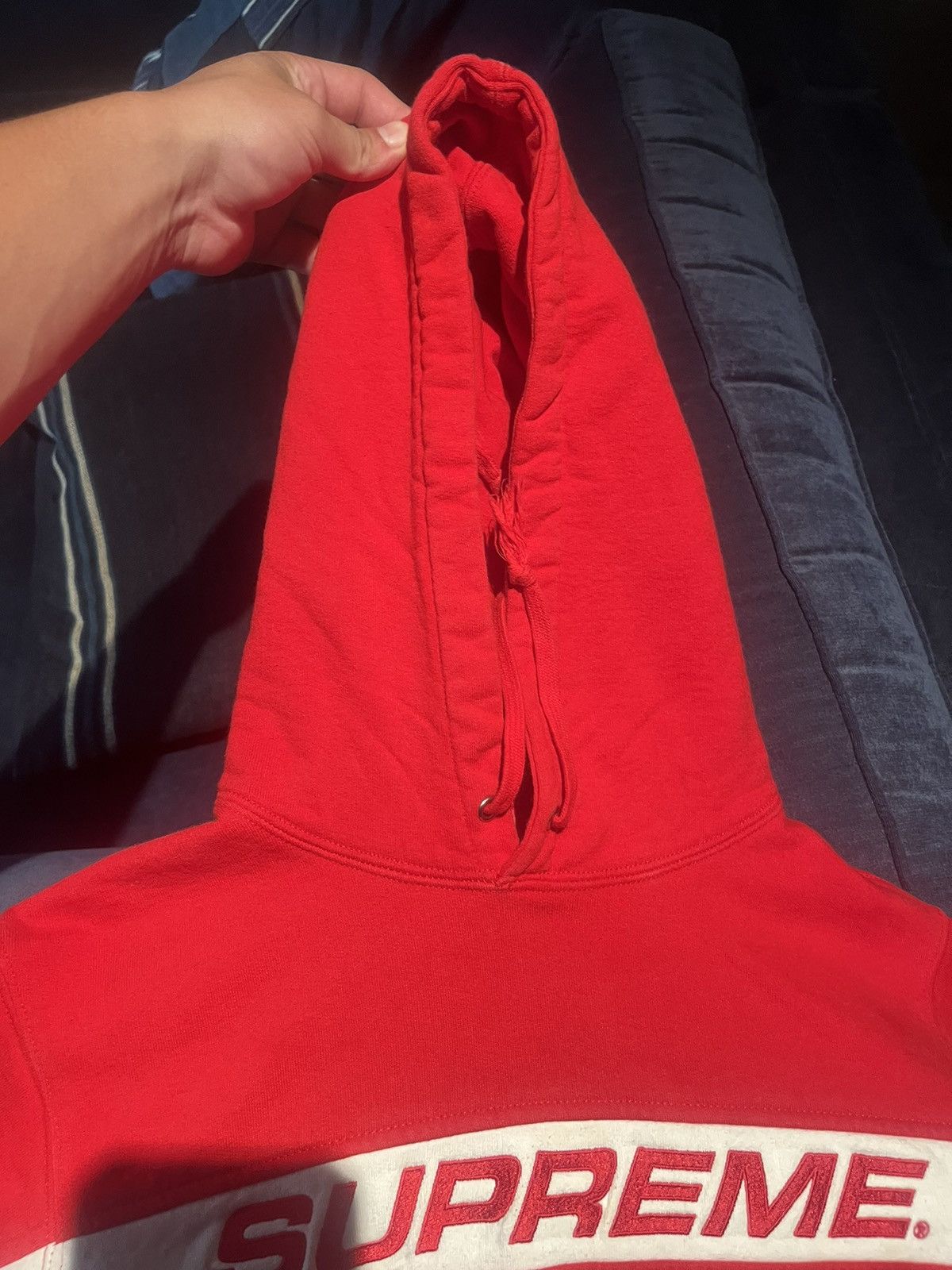 Supreme Supreme Striped Hoodis Size US M / EU 48-50 / 2 - 5 Thumbnail