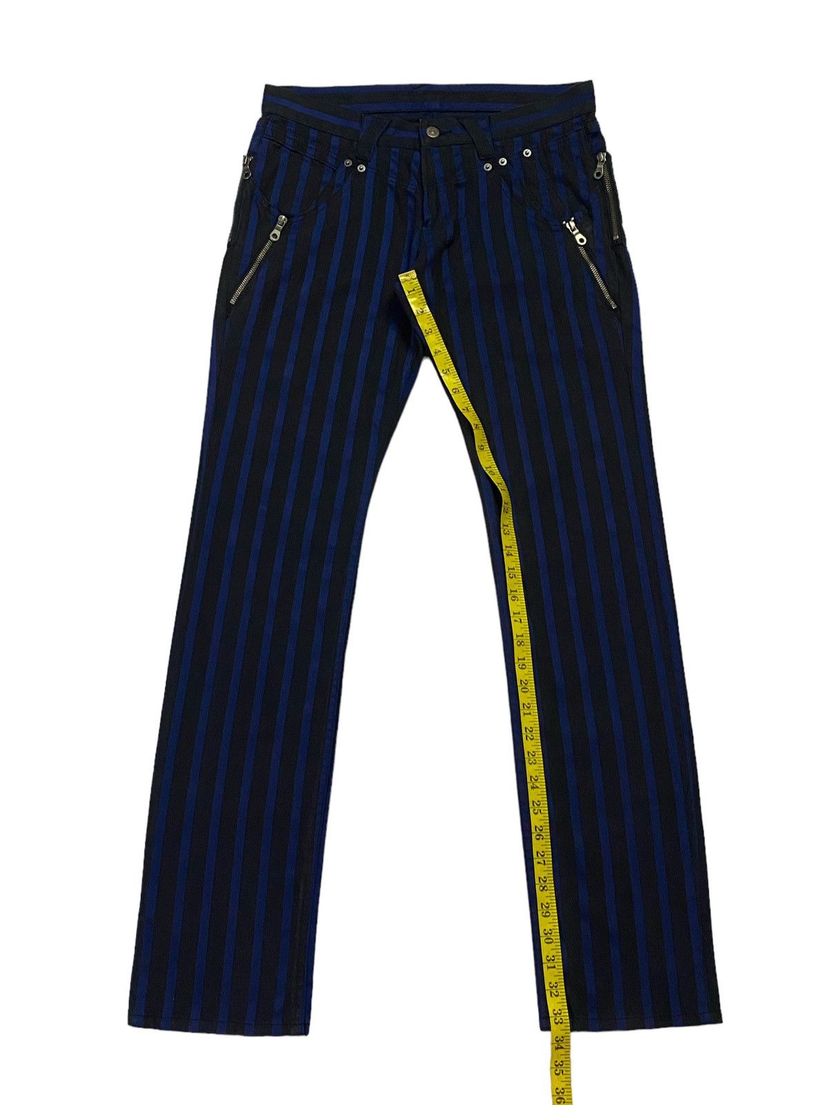 PPFM PPFM Striped Black And Blue Jeans Size US 32 / EU 48 - 7 Thumbnail