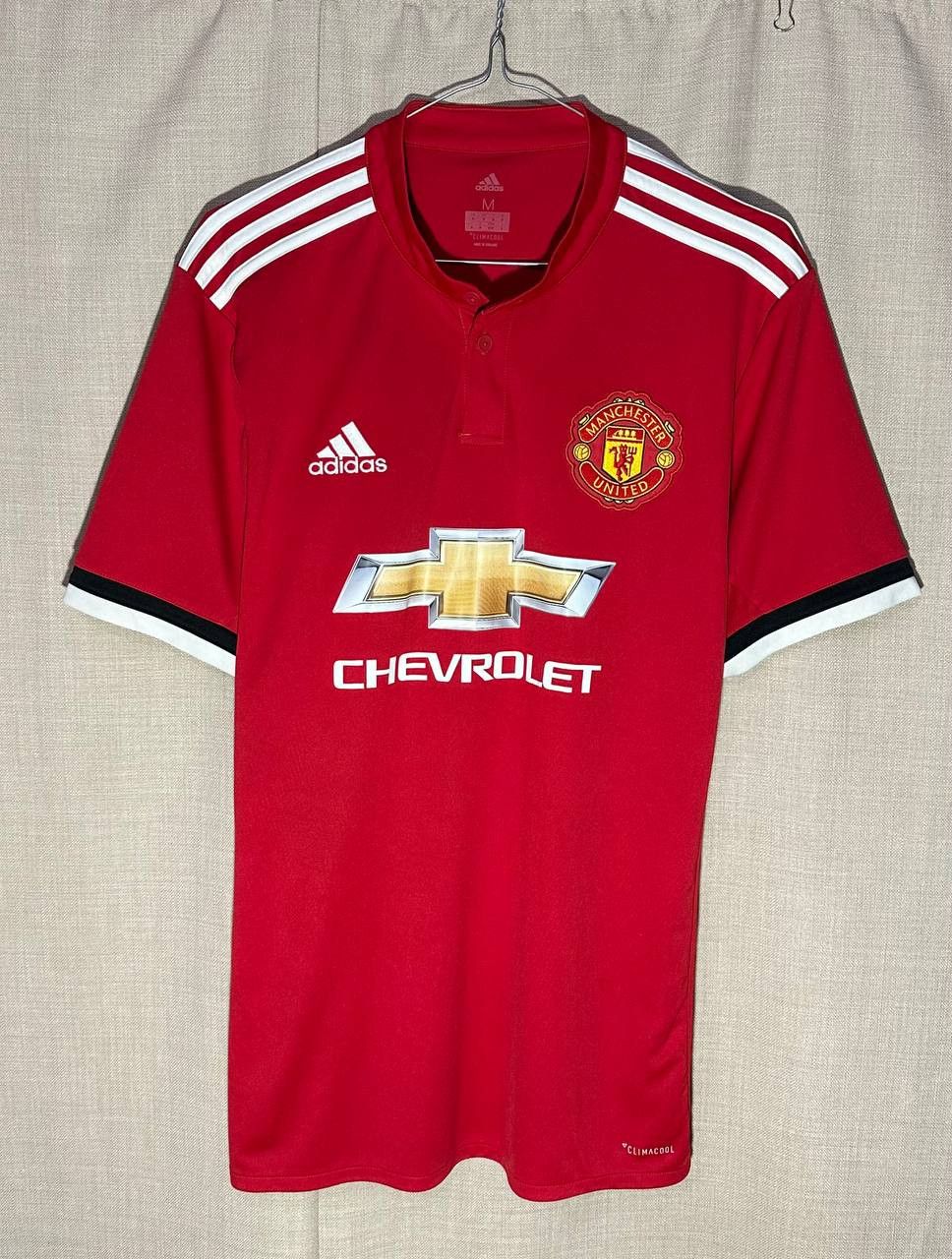 Adidas Manchester United 2017/18 home Adidas football shirt jersey Size US M / EU 48-50 / 2 - 1 Thumbnail