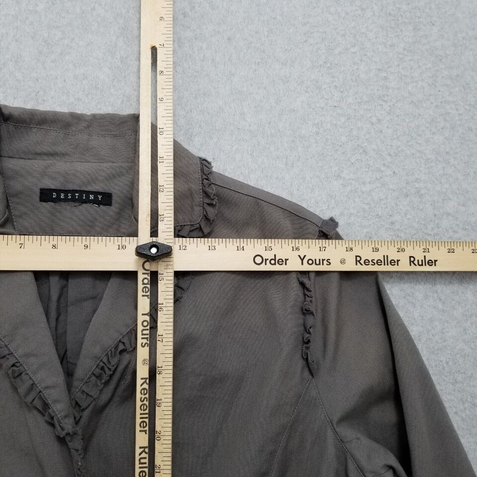 Other Destiny Jacket Womens Medium Large Gray Brown Button Outdoor Size M / US 6-8 / IT 42-44 - 6 Thumbnail