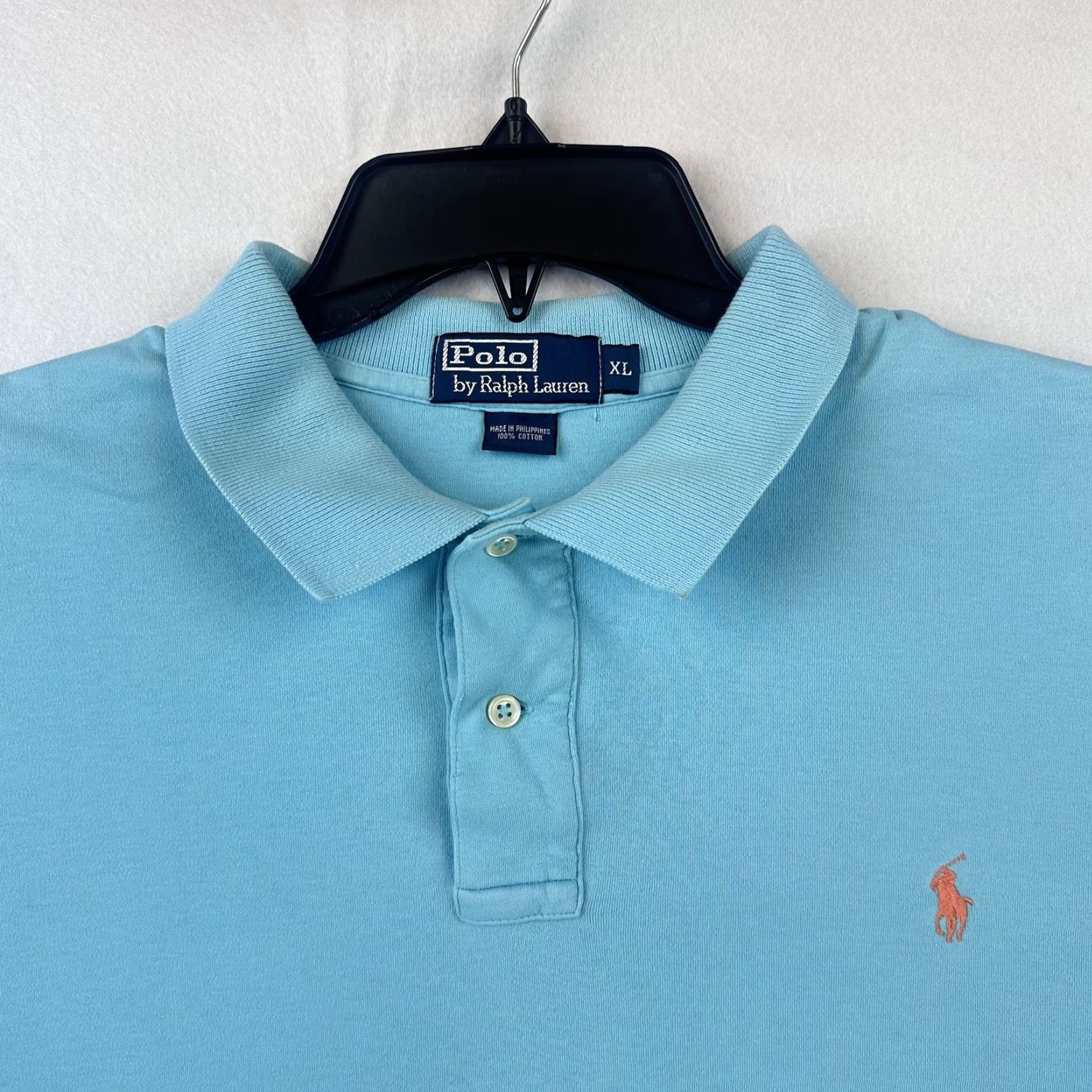 Polo Ralph Lauren Polo Ralph Lauren Polo Shirt Mens XL Blue Short Sleeve Classic Fit Pony Cotton Size US XL / EU 56 / 4 - 3 Thumbnail