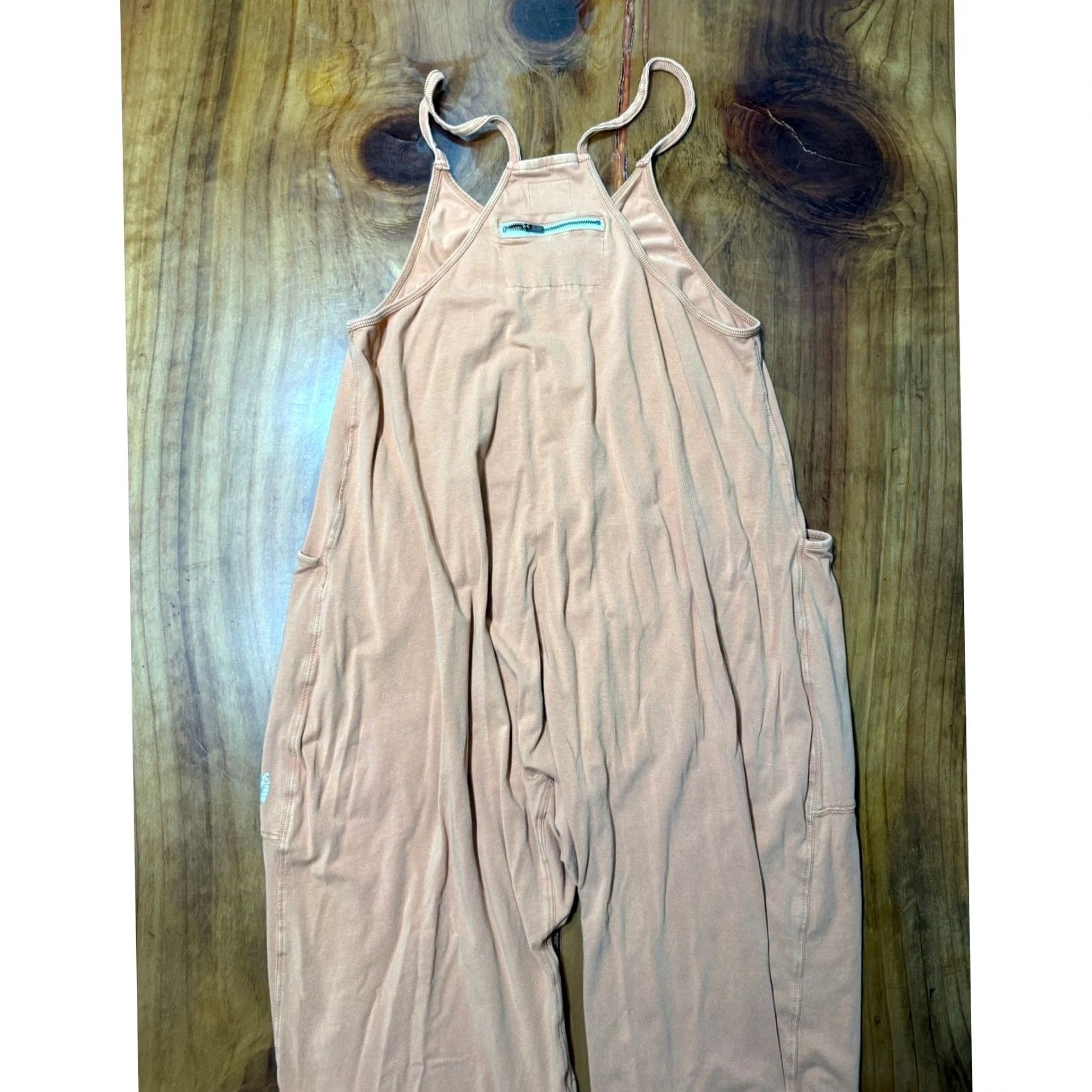 Free People Free People Movement Hot Shot Jumpsuit Cotton Pockets Stretch Orange Small L13 Size 28" / US 6 / IT 42 - 6 Thumbnail