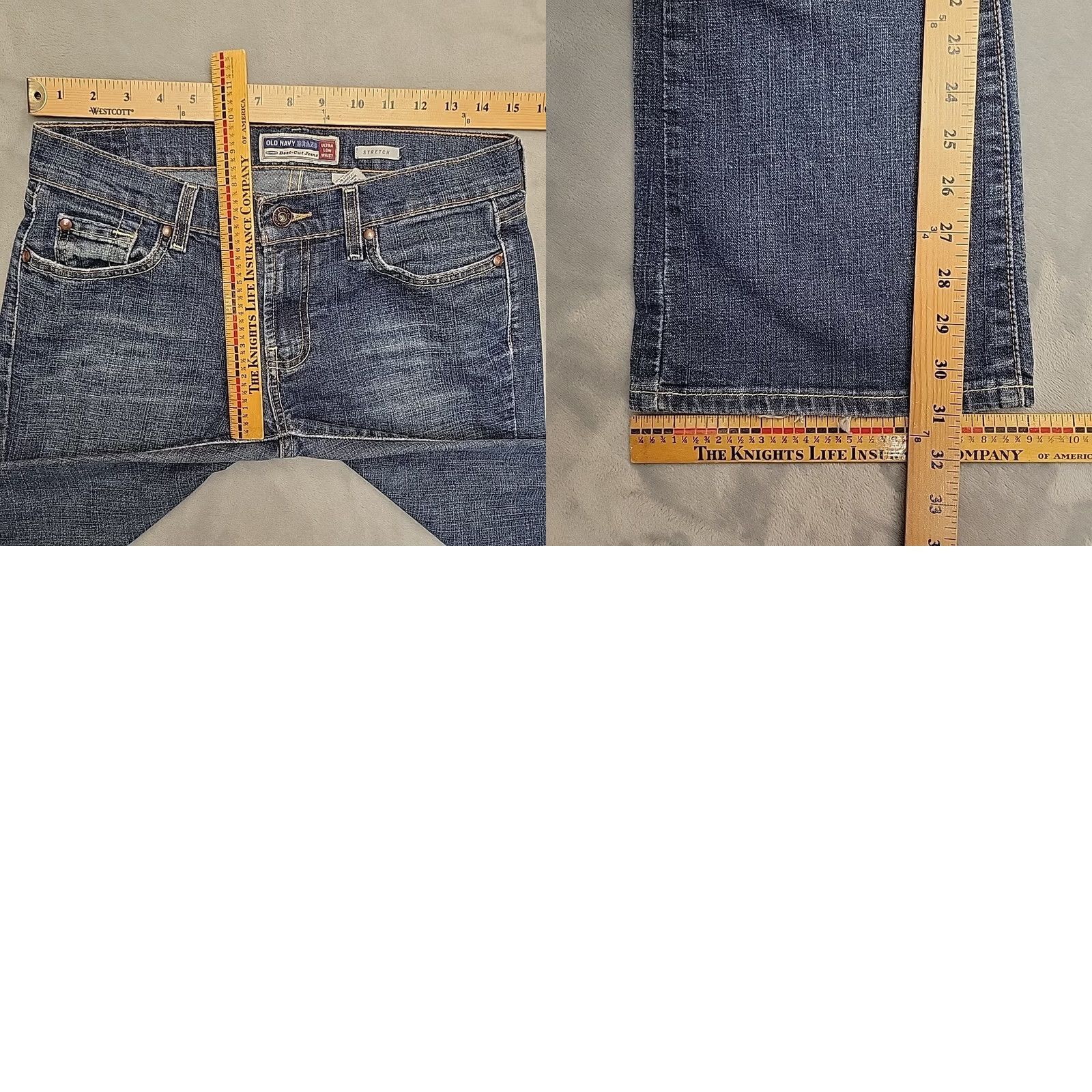 Old Navy VTG Old Navy Jeans Women Size 4 Blue Faded Denim Ultra Low Rise Flared Y2K Retro Jeans Women 4 Blue Faded Denim Ultra Low Rise Flared Y2K Retro Size 27" / US 4 / IT 40 - 8 Thumbnail
