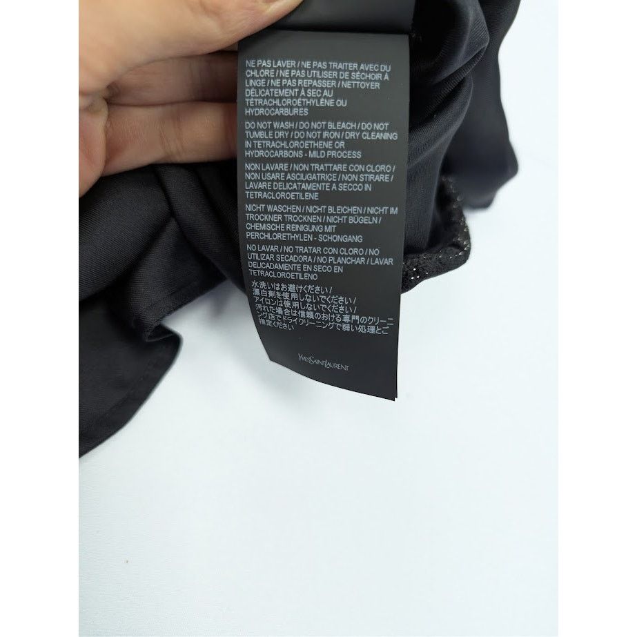 Saint Laurent Paris o1rshd1 Shimmering Velvet Pants in Black Size US 32 / EU 48 - 19 Thumbnail