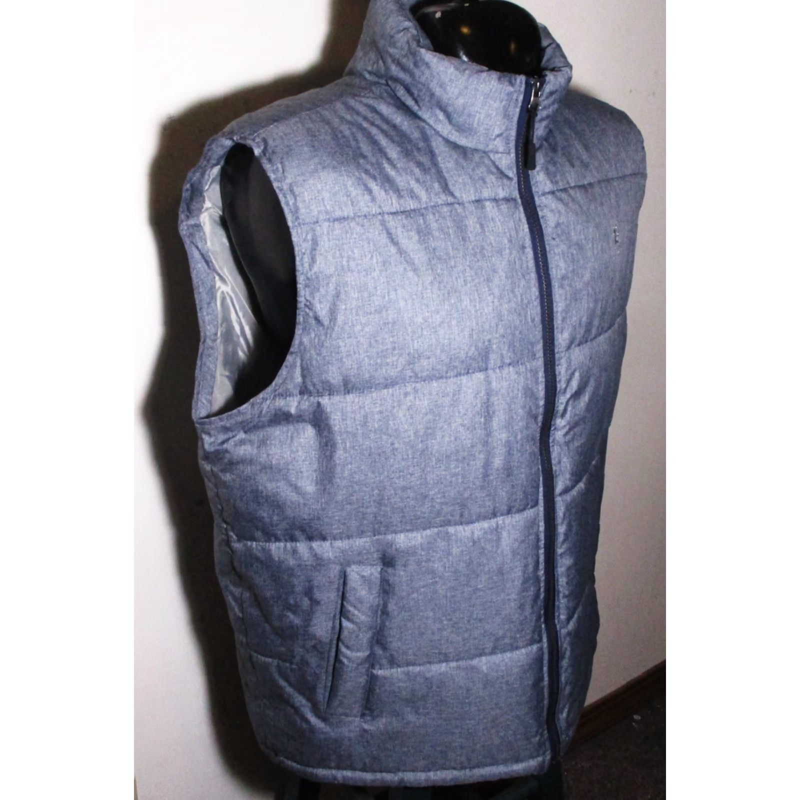 U.S. Polo Assn. Vest Full Zip Insulated Blue Gray XL Men’s NWOT Vintage: No