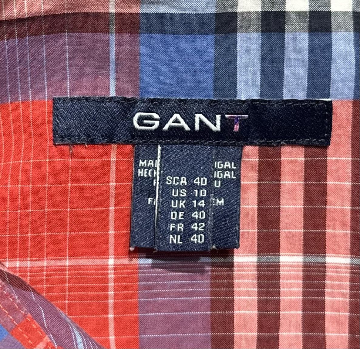 Gant GANT Women's Check Shirt Long Sleeve Cotton Size US 10 Size L / US 10 / IT 46 - 5 Thumbnail