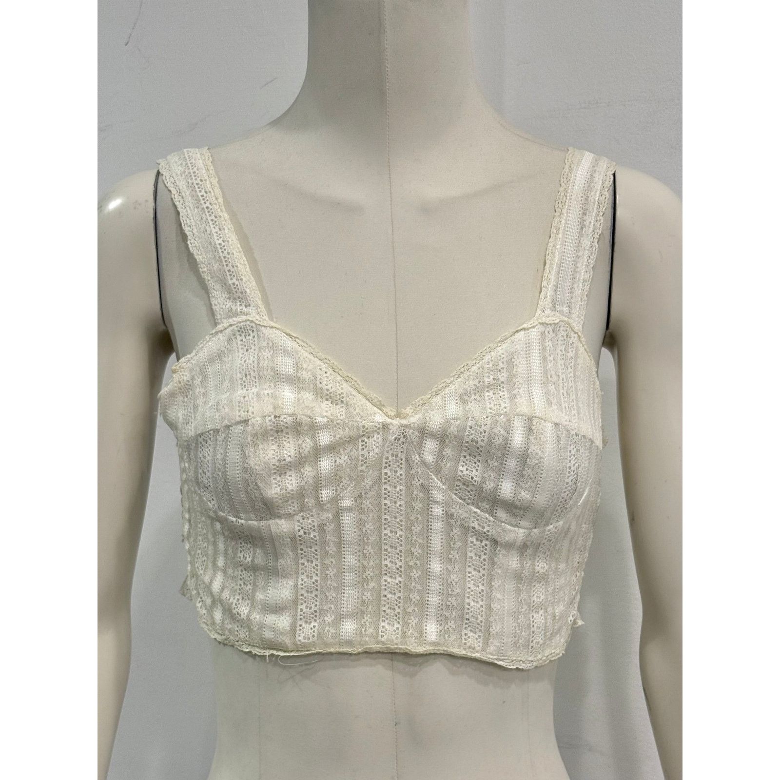 Dolce & Gabbana 1990s Dolce & Gabbana sheer lace corset top Size M / US 6-8 / IT 42-44 - 2 Thumbnail