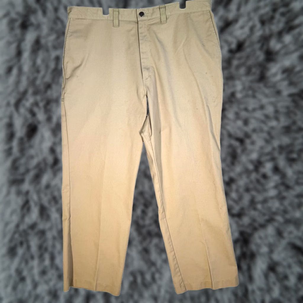 Dickies Dickies Relaxed Fit Work Pants Mens 40x32 Beige Flat Front Khaki Utility Pants Size US 40 / EU 56 - 1 Thumbnail