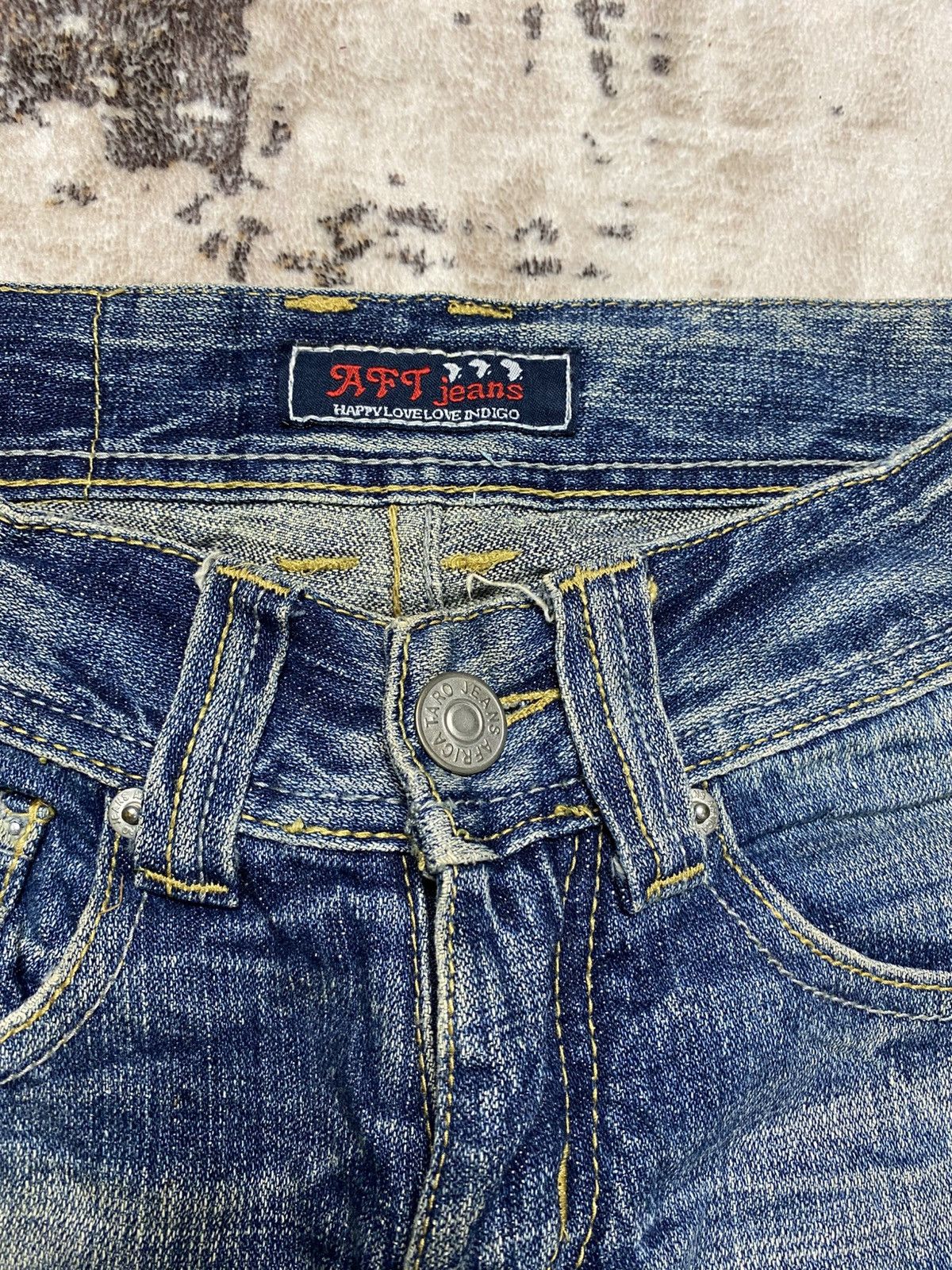 Hysteric Glamour Vintage Baggy Africa Taro Crack Mud Wash Size US 29 - 10 Thumbnail