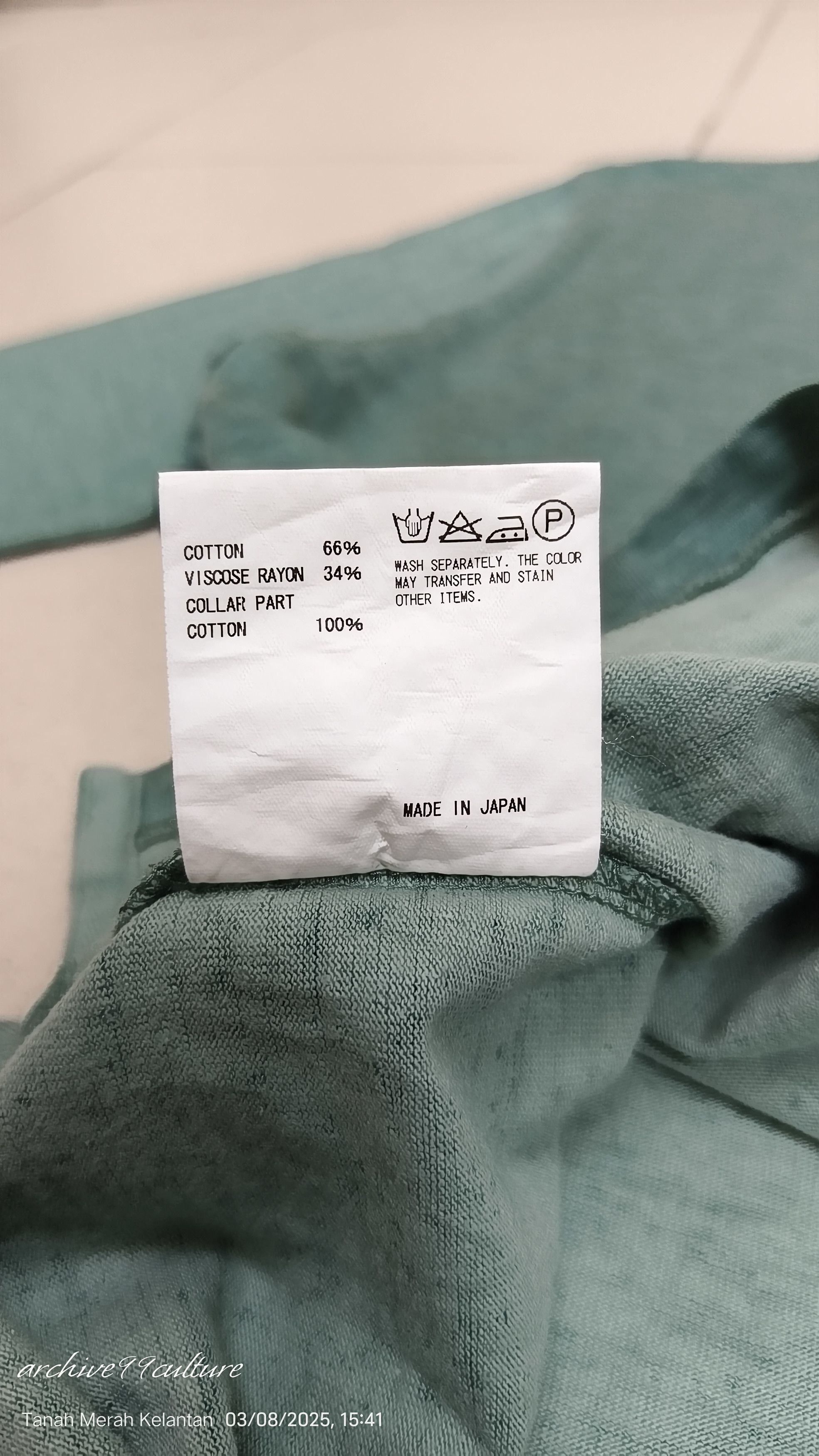 Kolor KOLOR INCORPORATED Rayon 3/4 sleeve shirt Size US M / EU 48-50 / 2 - 7 Thumbnail