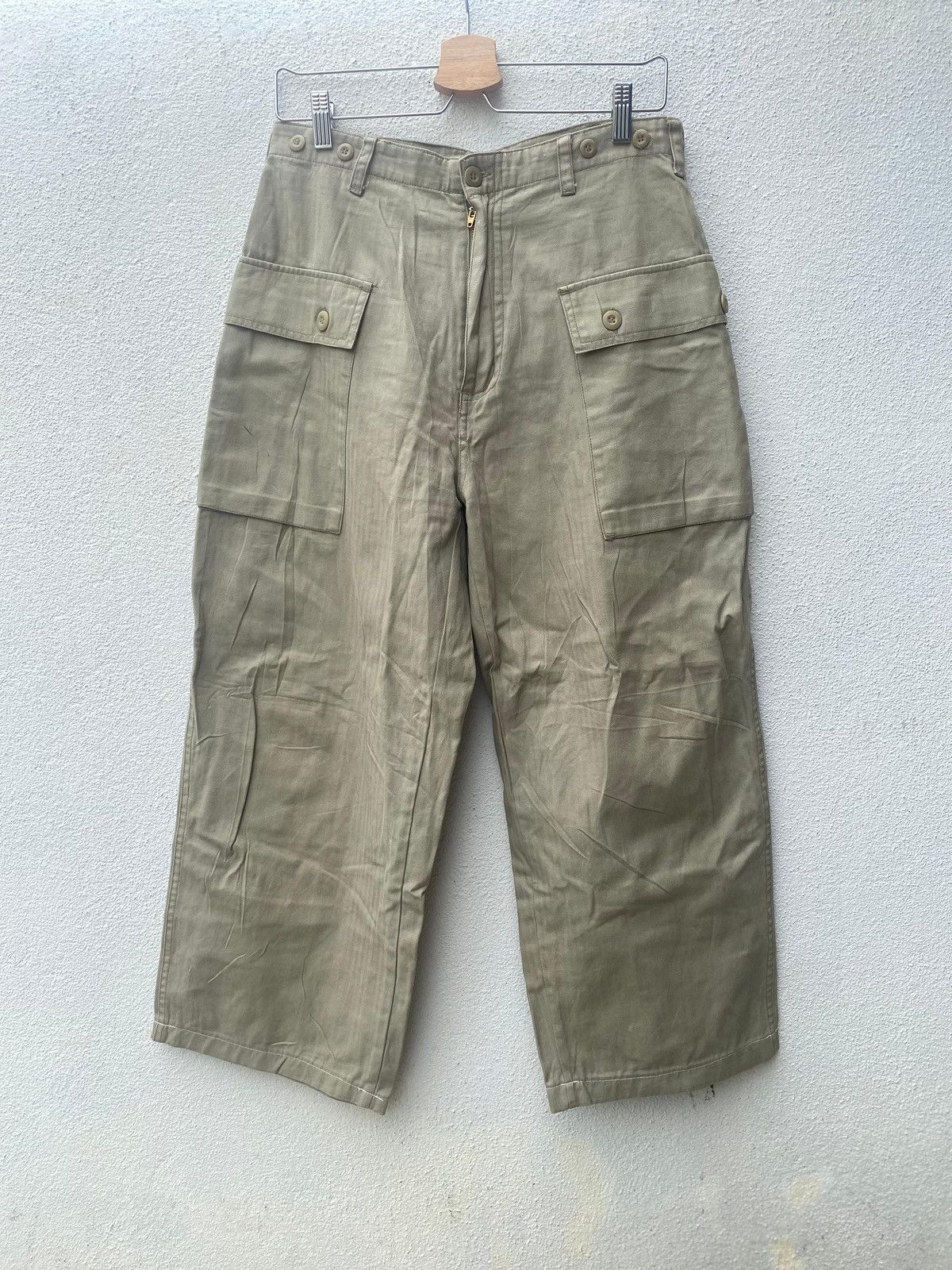 Vintage Vintage U.S. NAVY Military Cargo Monkey Pants Size US 31 - 2 Thumbnail