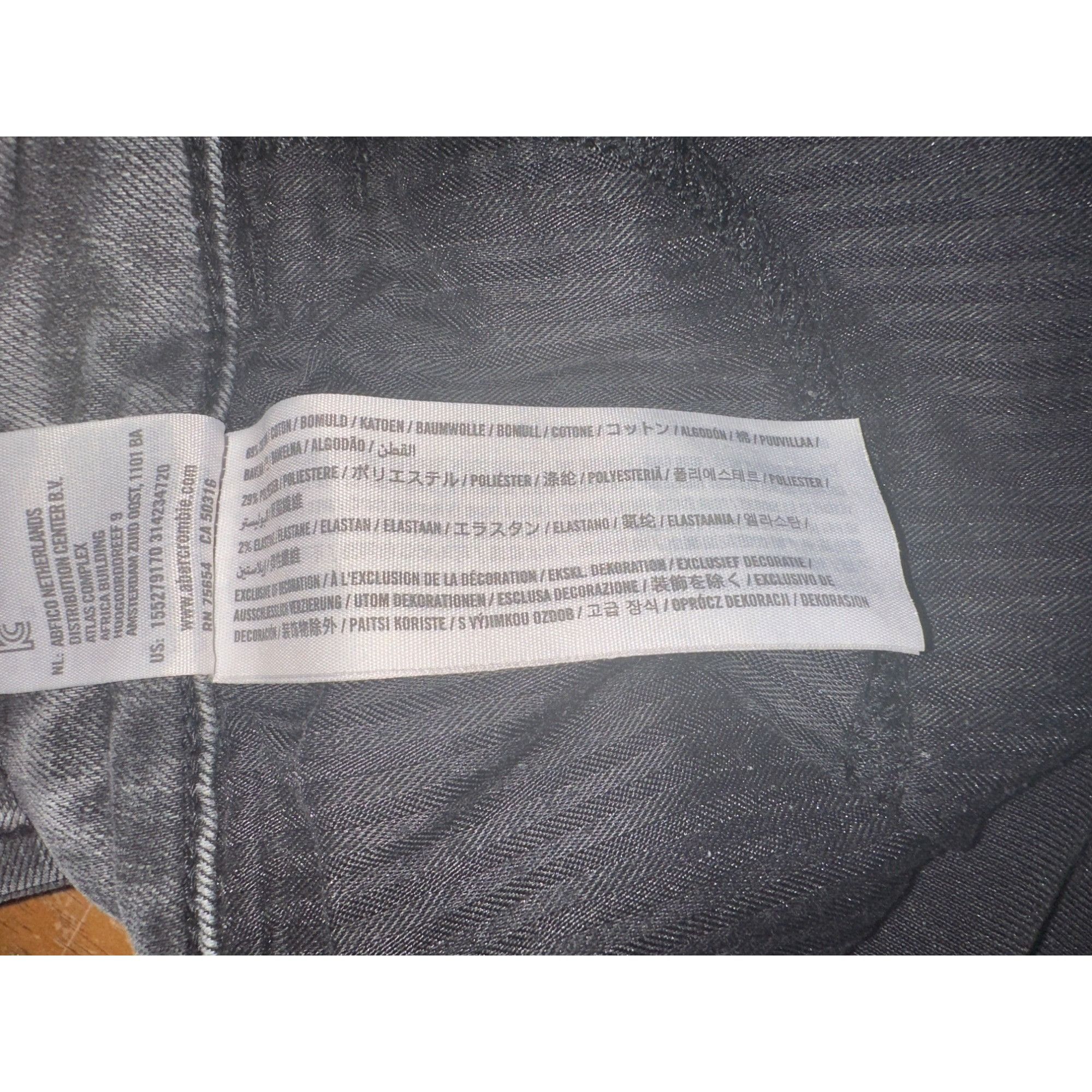 Abercrombie & Fitch Abercrombie Fitch 26 Harper Super Skinny Jeans Gray Washed S Size 26" / US 2 / IT 38 - 7 Thumbnail