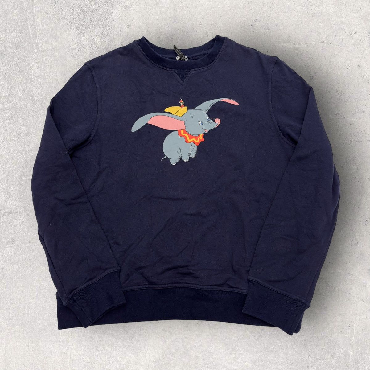 image of Disney x Loewe Dumbo Sweatshirt in Navy, Men's (Size XL)