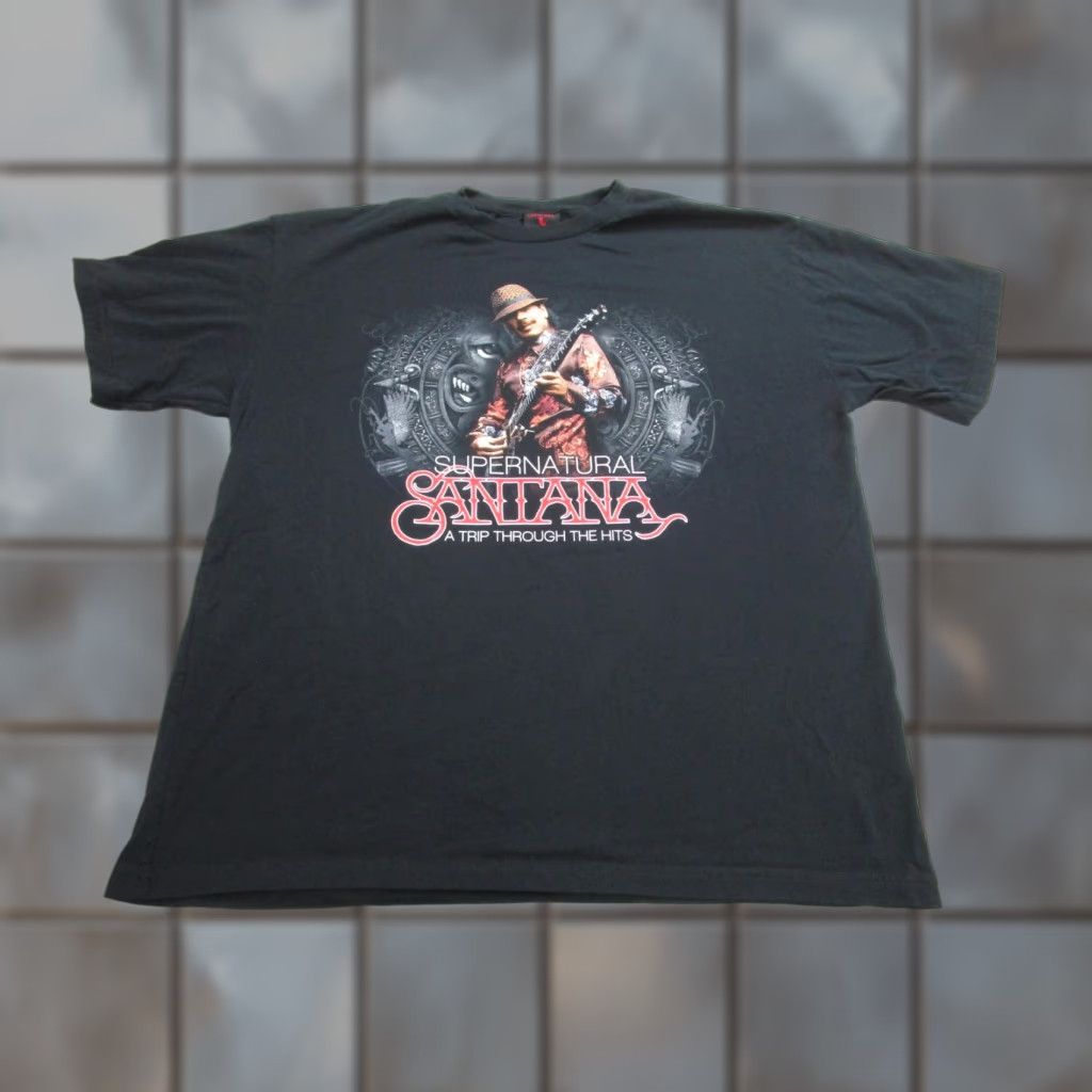 Vintage VINTAGE Santana T-Shirt Mens XL Black Graphic Print Concert Tour Supernatural Las Vegas 2010 Size US XL / EU 56 / 4 - 1 Thumbnail