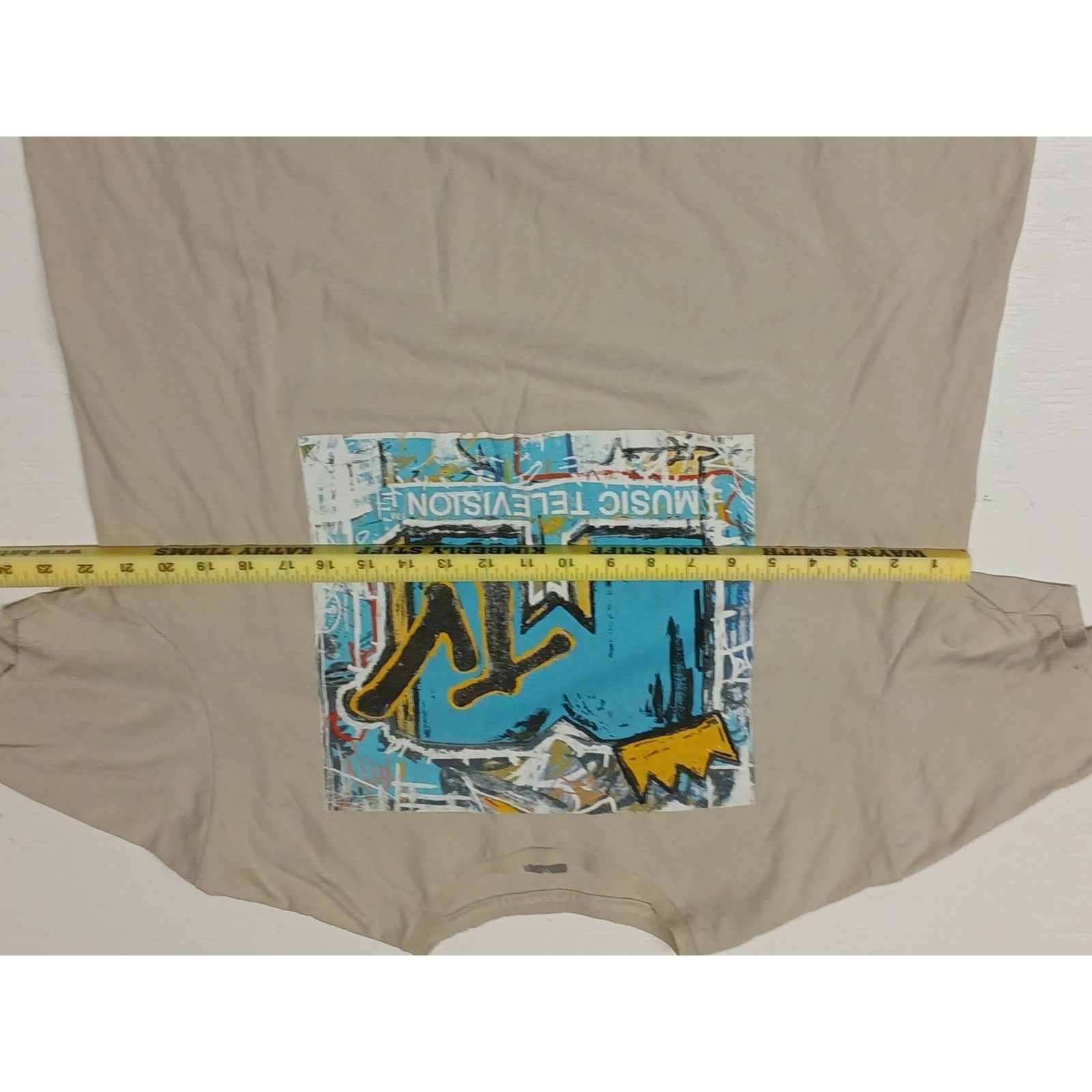 Mtv MTV Beige (XL) Cotton Dress Casual Vintage Style Tshirt Size US XL / EU 56 / 4 - 3 Thumbnail