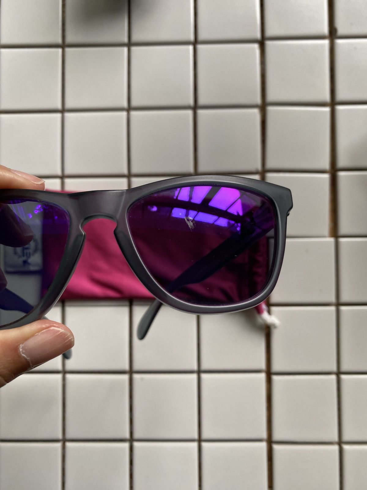 Oakley Oakley Frogskins Matte Violet Prizm Sunglasses Size ONE SIZE - 5 Thumbnail