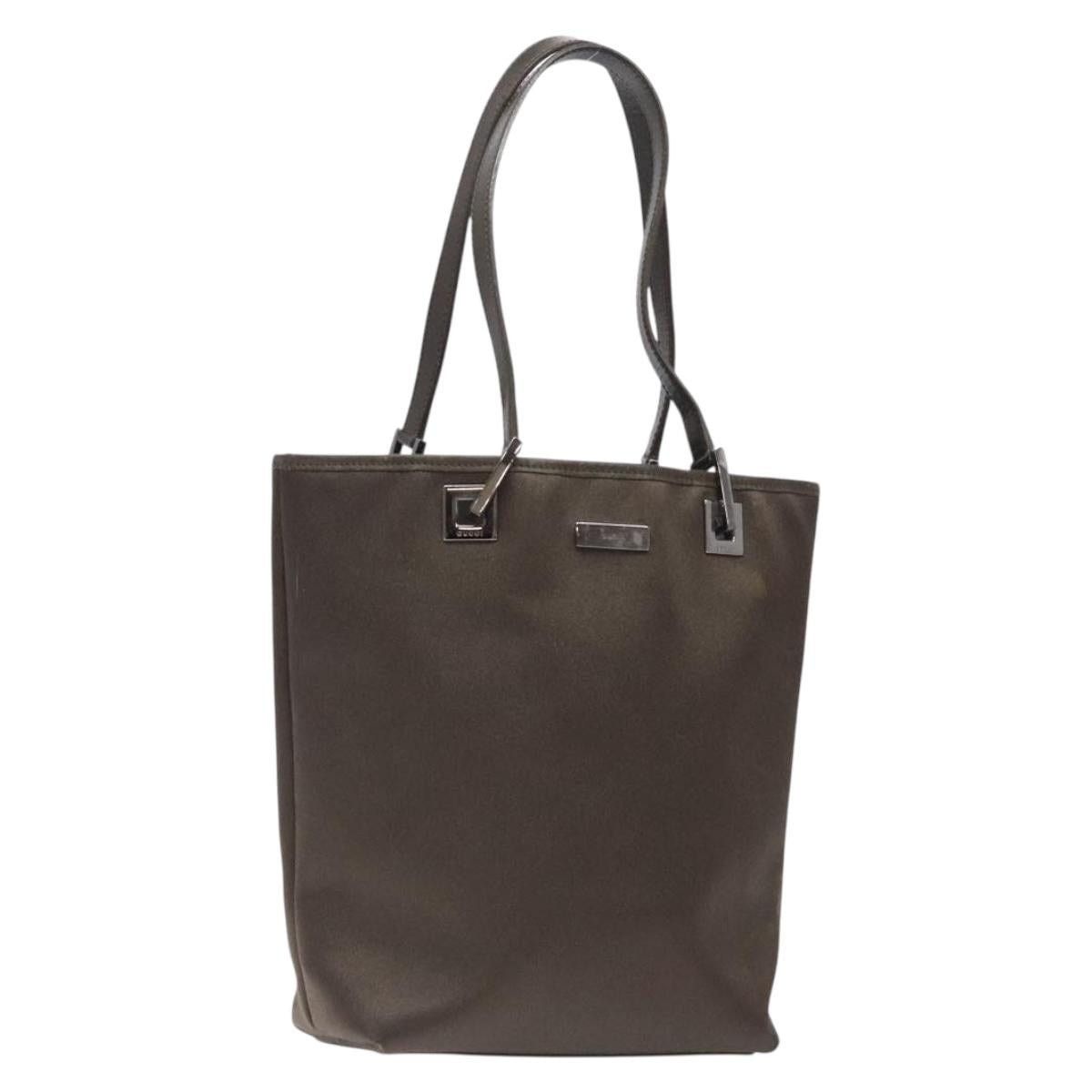 Gucci GUCCI Tote Bag Satin Brown Silver 002 002 Size ONE SIZE - 1 Thumbnail