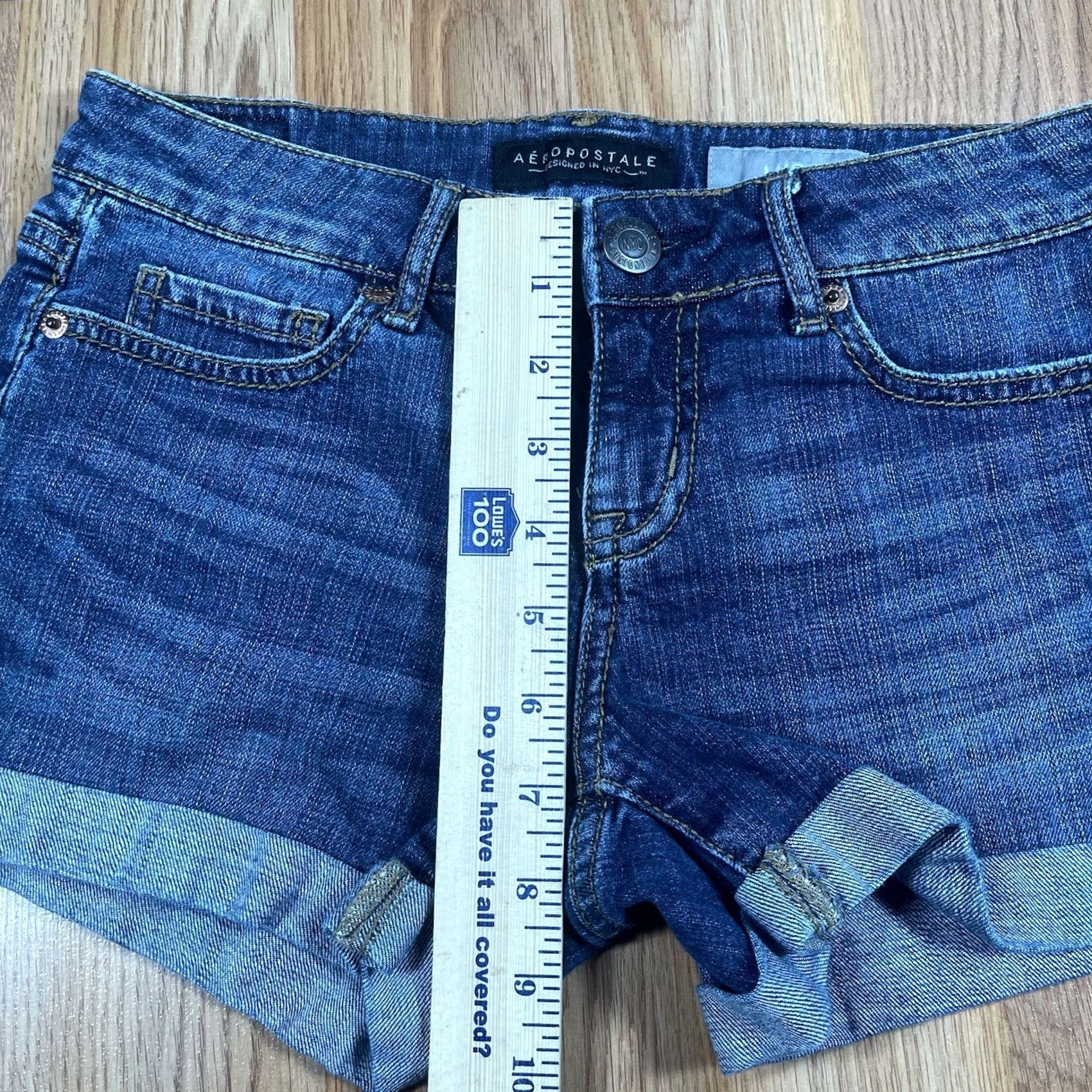 Aeropostale Aeropostale Shorts Denim Jeans Womens 0 Blue Flat Front Stretch Pockets Midi Size 25" / US 0 / IT 36 - 7 Thumbnail