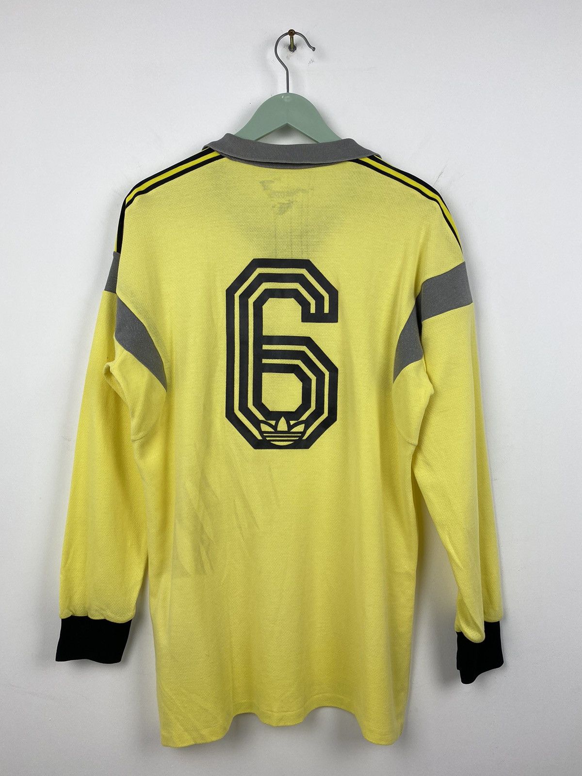 Adidas Vintage Adidas Winterthur #6 1980s Ventex Soccer Jersey Size US L / EU 52-54 / 3 - 1 Thumbnail