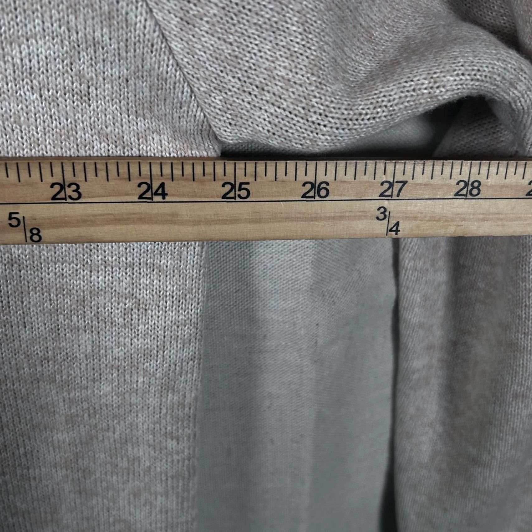 Vintage Yeokou Mens XXL Sweater Full Zip Mock Neck Beige Oatmeal Wool Cashmere Knit Heavyweight Lined Pockets Size US XXL / EU 58 / 5 - 5 Thumbnail