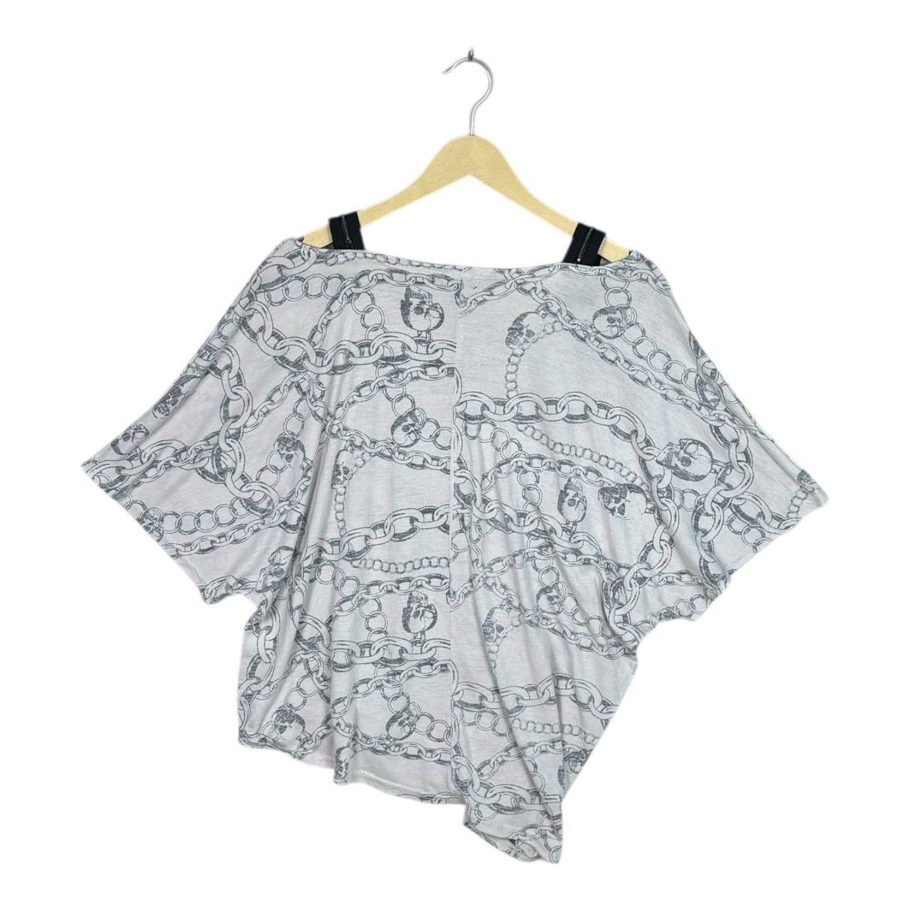 Dig Deep Dig Deep Japan Skull Chain Print Harajuku Punk Goth Tee Size US M / EU 48-50 / 2 - 2 Thumbnail