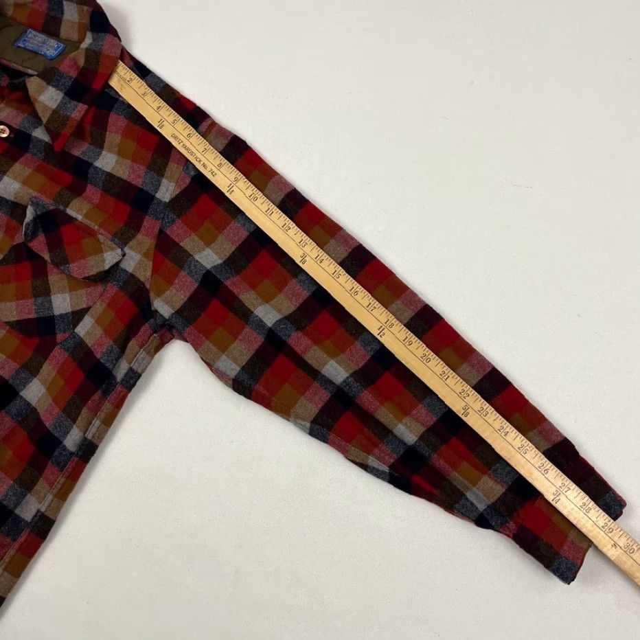 Pendleton VINTAGE Pendleton Shirt Mens XL Plaid 100% Virgin Wool Button Up Flannel Loop Collar USA Mens XL Plaid Wool Button-Up Vintage Pendleton Shirt Size US M / EU 48-50 / 2 - 6 Thumbnail