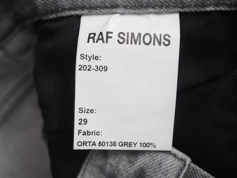 Raf Simons Raf simons Grey back zipper jeans Size US 29 - 9 Thumbnail