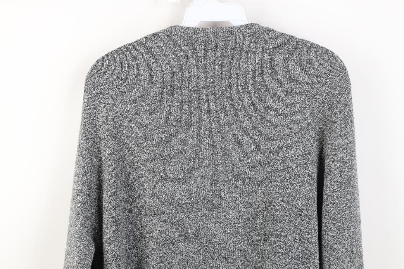 Vintage Vintage 70s Streetwear Knit V-Neck Sweater Heather Gray USA Size US XL / EU 56 / 4 - 7 Thumbnail