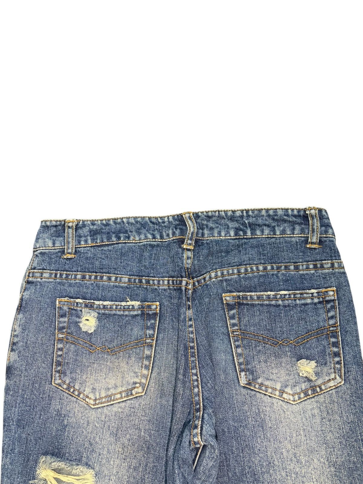 Hysteric Glamour Vintage Japanese Brand Ripped Distress Flare Jeans Size 29" - 4 Thumbnail