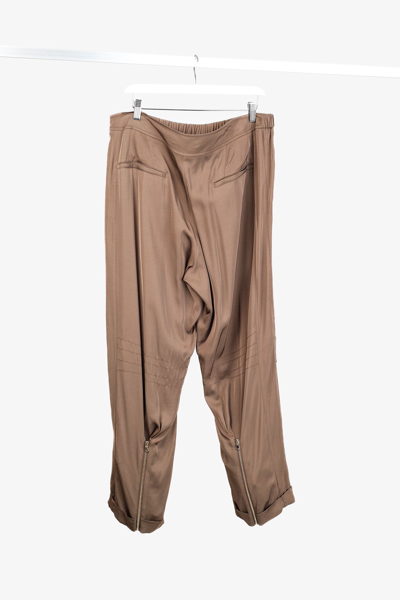 DOROTHEE SCHUMACHER Dorothee Schumacher Spring 2021 Slouchy Satin Jogger Pants Size 36" / US 14 / IT 50 - 2 Thumbnail