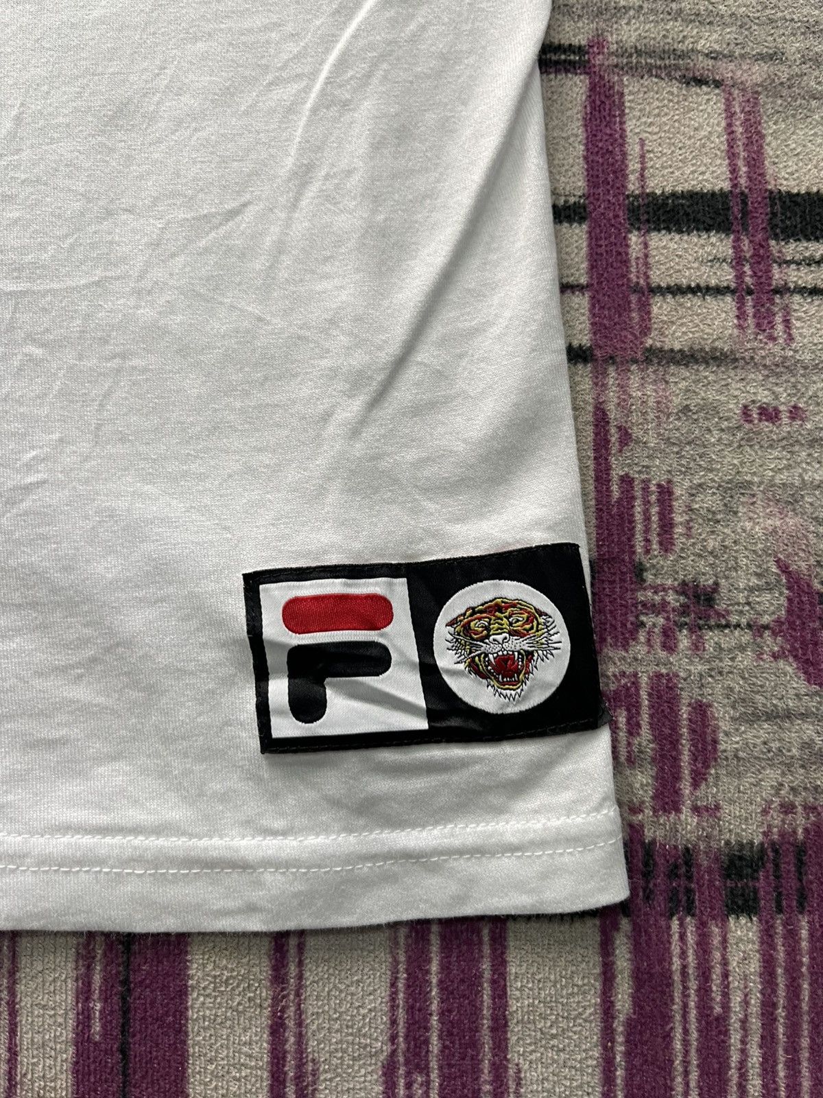 Ed Hardy FILA X ED HARDY GRAPHIC TEE “LOVE KILLS SLOWLY” SKULL DESIGN Size S / US 4 / IT 40 - 10 Thumbnail
