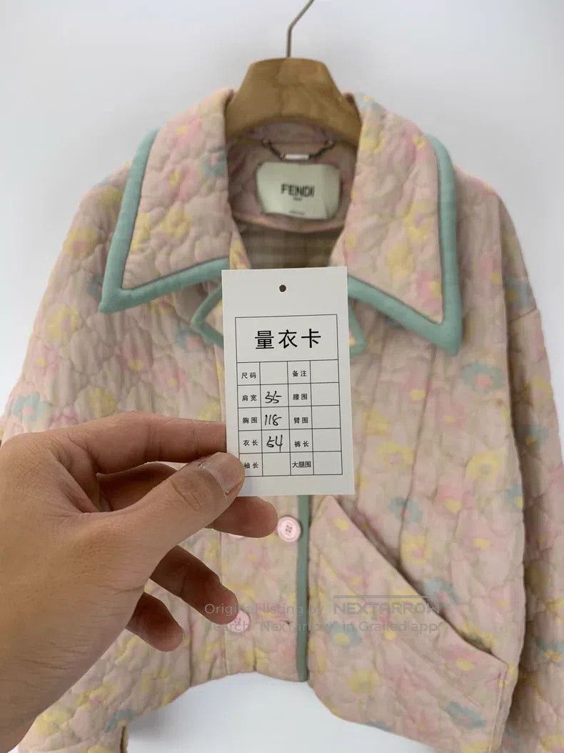 Fendi Fendi Colorful Printed Lightweight Cotton Jacket Size XS / US 0-2 / IT 36-38 - 8 Thumbnail