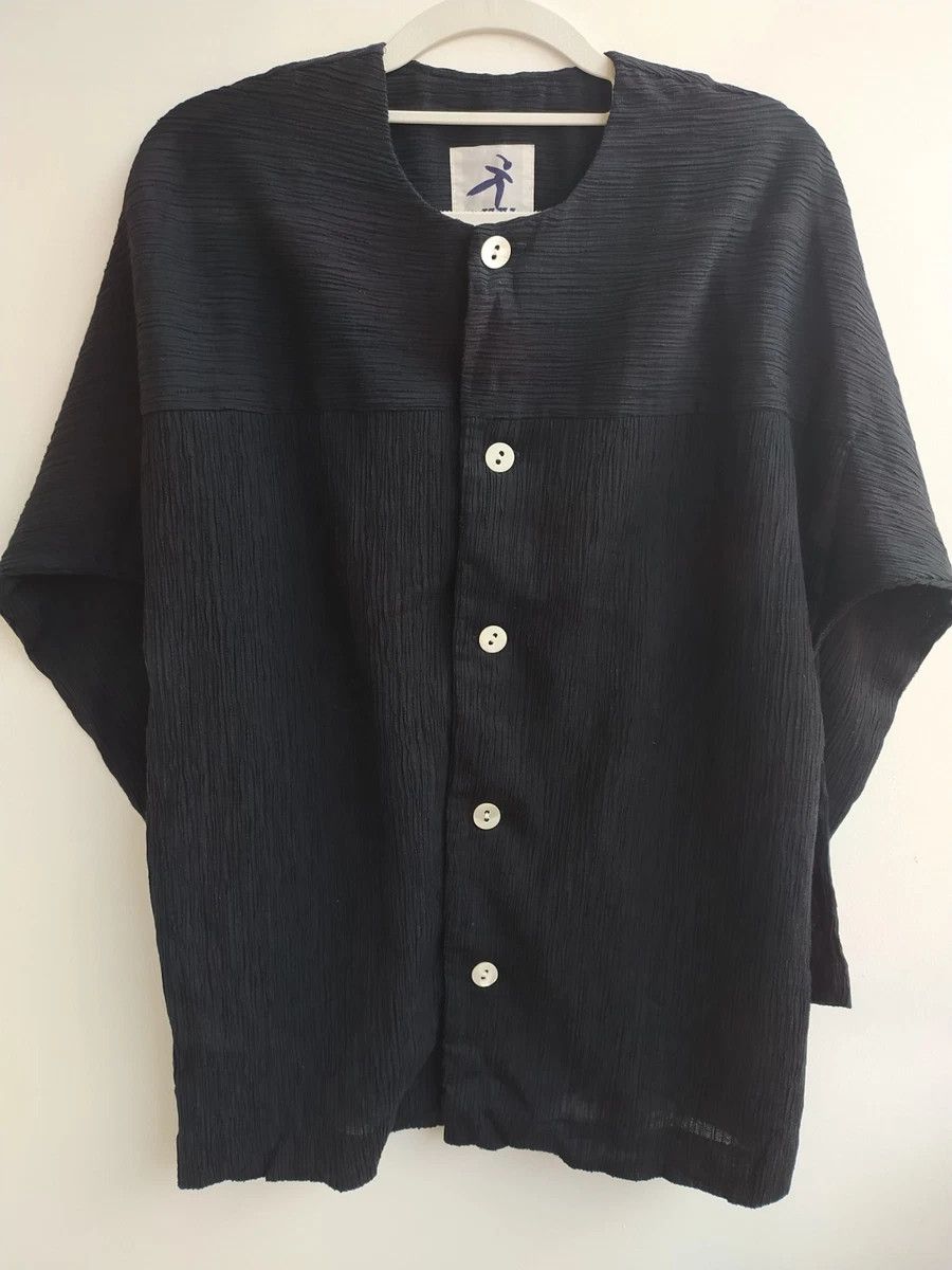 Hai Sporting Gear HAI SPORTING GEAR PLISSE BLACK BUTTON JACKET COAT Size M / US 6-8 / IT 42-44 - 1 Thumbnail