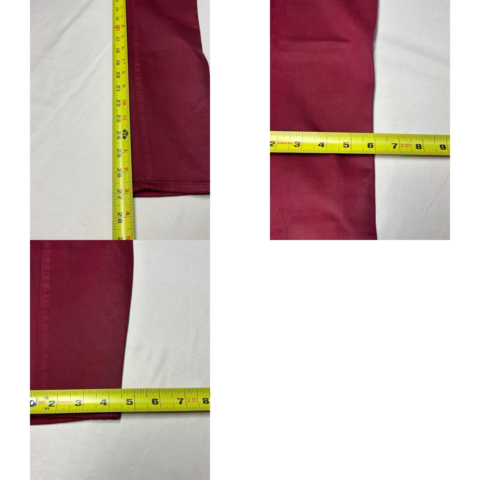 L'AGENCE L'AGENCE Margot High Rise Skinny Jeans Berry Coated Burgundy 26X27 USA Womens Size 26" / US 2 / IT 38 - 8 Thumbnail