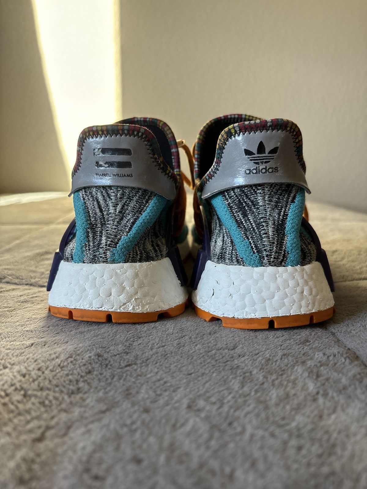 Adidas × Pharrell Adidas NMD Human Race Trail Solar Pack Size US 10 / EU 43 - 5 Thumbnail