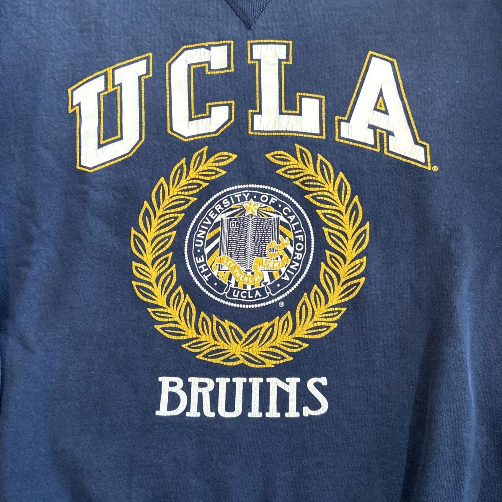 Russell Athletic VINTAGE Men UCLA Bruins Russell Sweater L Blue Crew Neck Logo Pullover Sweatshirt 2000s Size US L / EU 52-54 / 3 - 2 Thumbnail