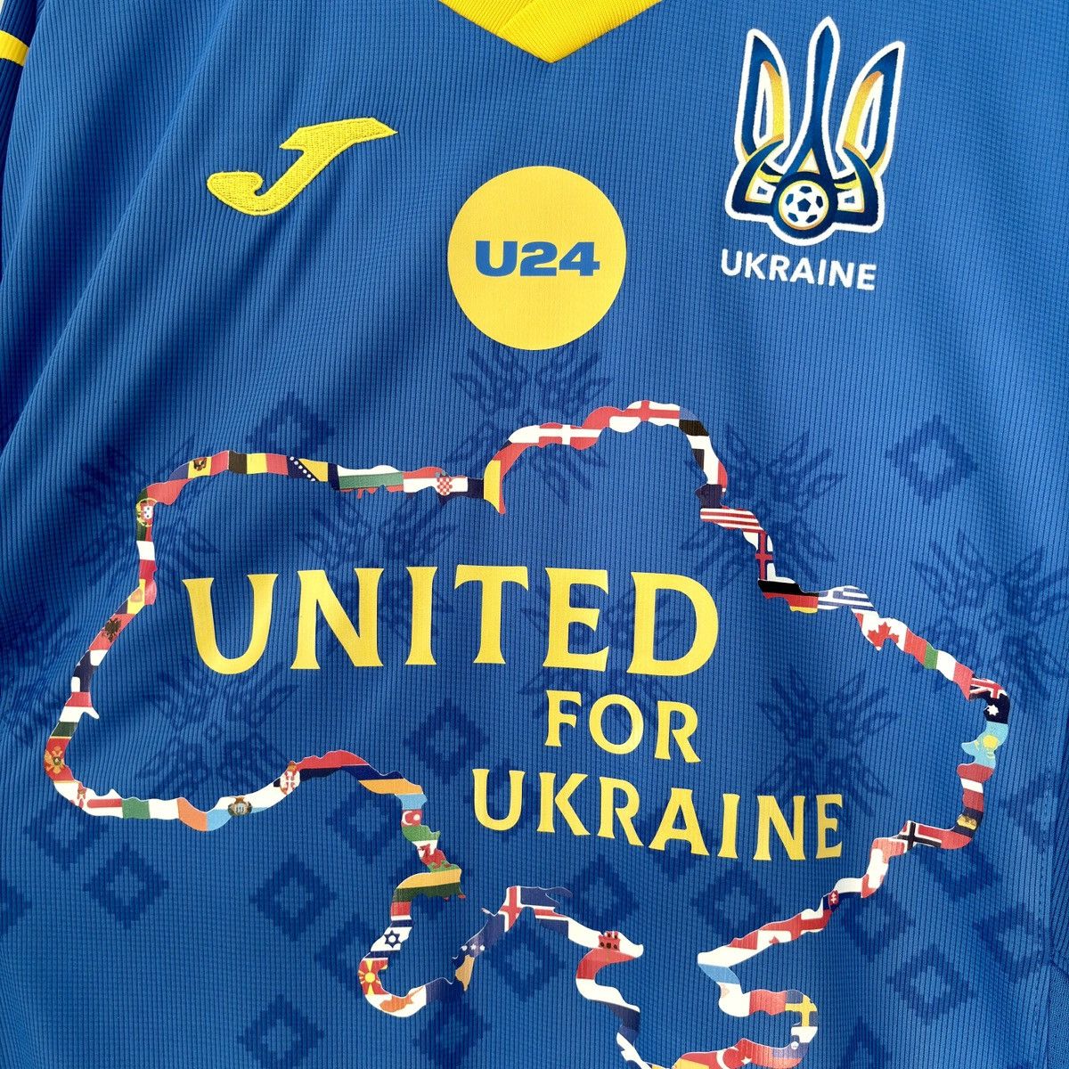 Joma 2020 2022 GAME ISSUE Ukraine National Dovbyk Soccer Jersey L Size US L / EU 52-54 / 3 - 5 Thumbnail
