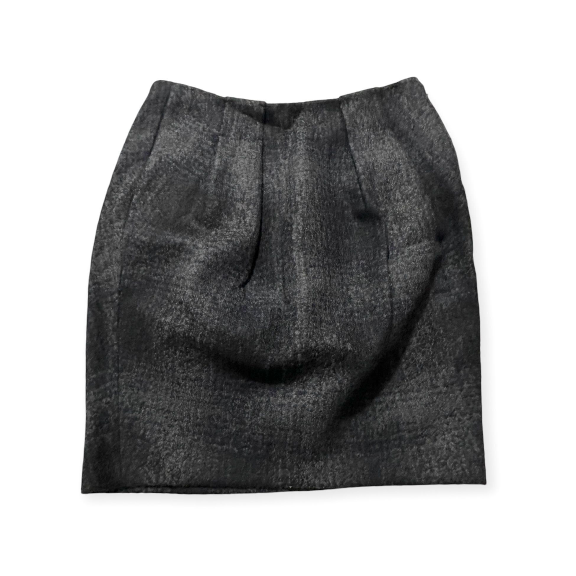 Prada Prada FW2009 Gray Plaid Wool Pencil Skirt IT 46 Made in Ital Size 32" / US 10 / IT 46 - 4 Thumbnail