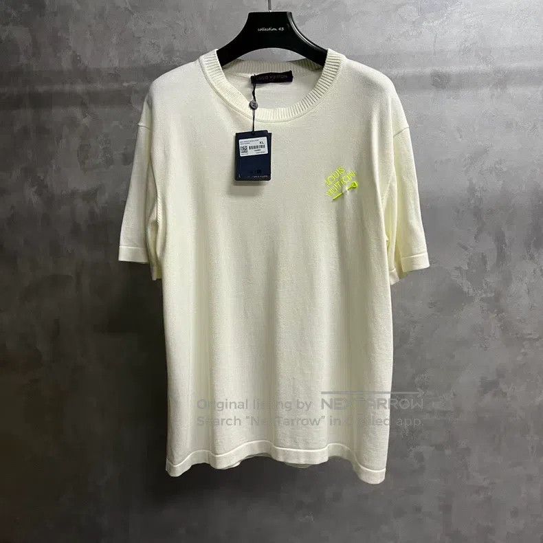 Louis Vuitton Louis Vuitton White monogrammed embroidered crew neck pull Size US XL / EU 56 / 4 - 1 Thumbnail