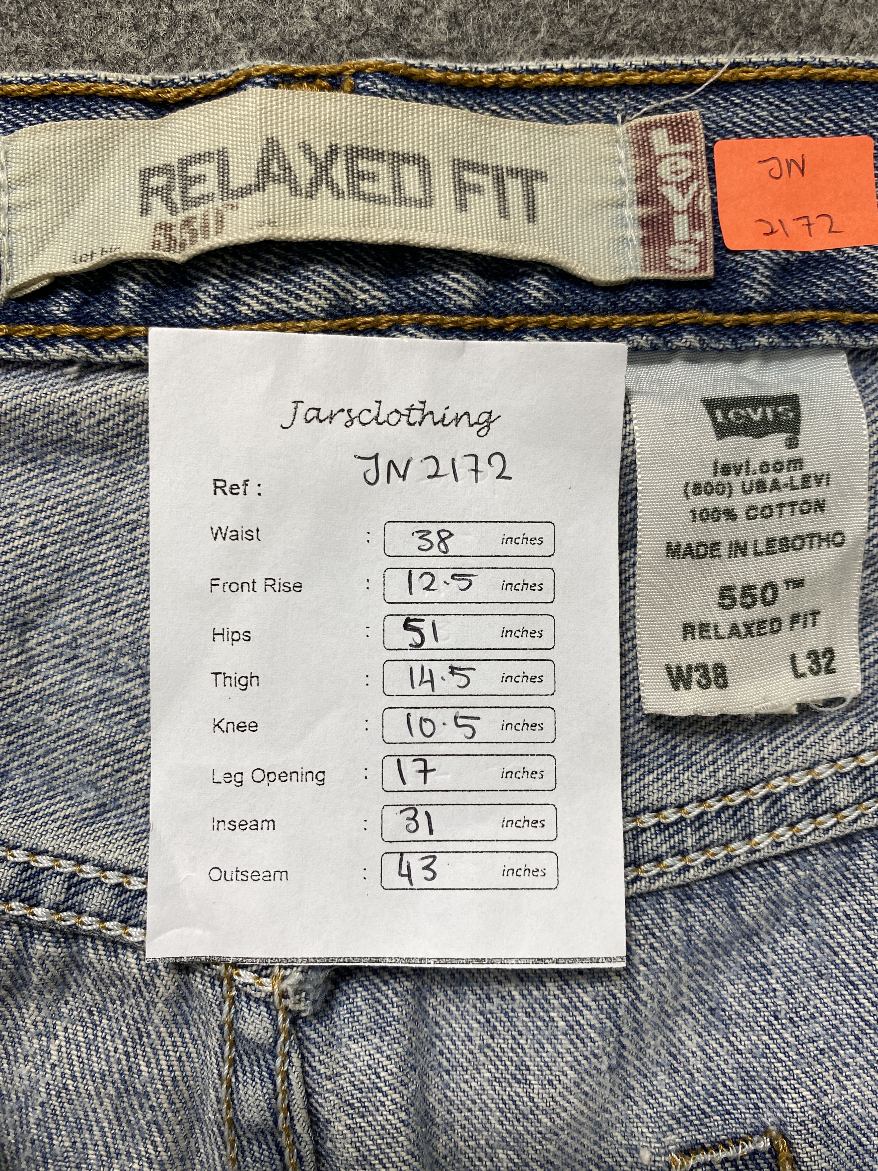 Levi's Distressed Blue Vintage Levi's 550 38x31 Denim -JN2172 Size US 38 / EU 54 - 8 Thumbnail